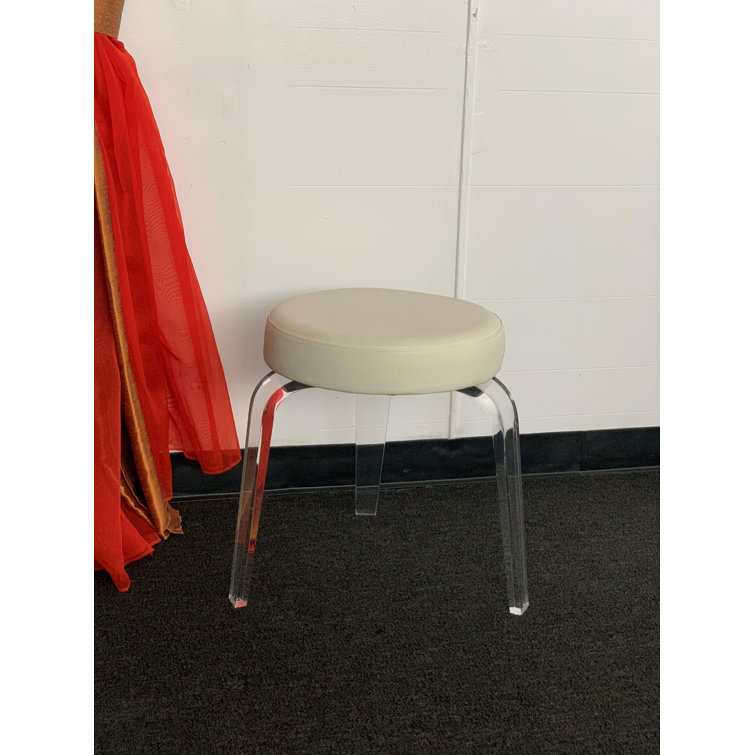 Red discount vanity stool